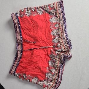 Anthropologie Hei Hei High Waisted Scarf Shorts M